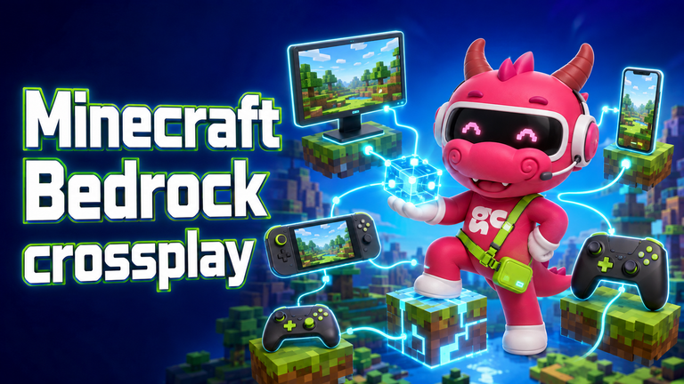 Minecraft Bedrock crossplay: how to play together across platforms