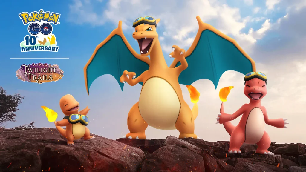 Charmander wearing Friede's goggles from Pokémon Horizons