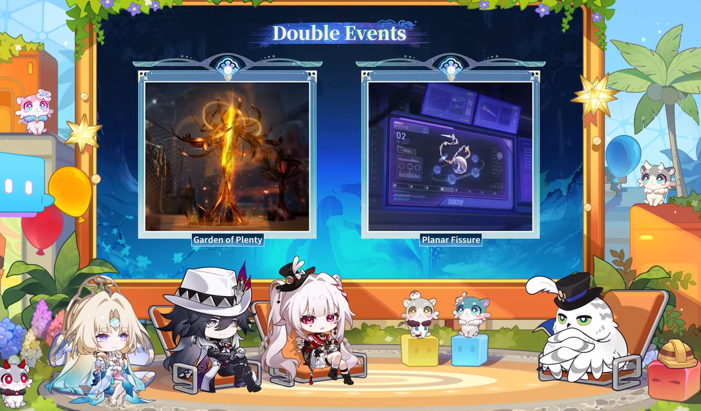 the Astral Imagea feature and Astral Slammers Squad co-op challenge menu