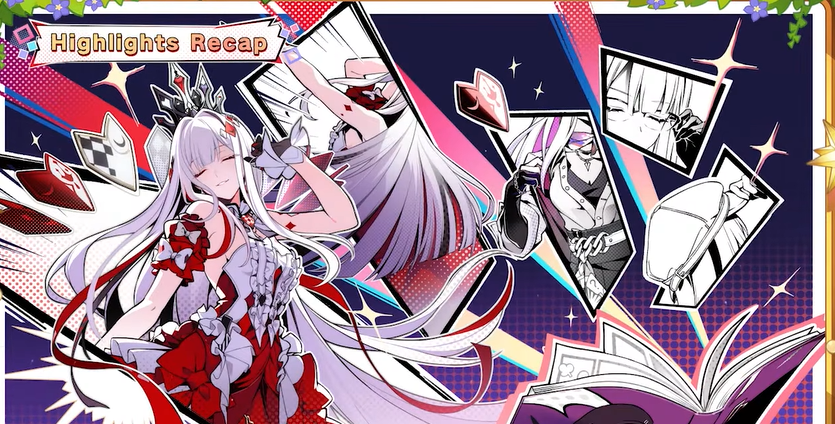 story preview graphic showing Nihilux alongside comic panel illustrations of dialogue scenes