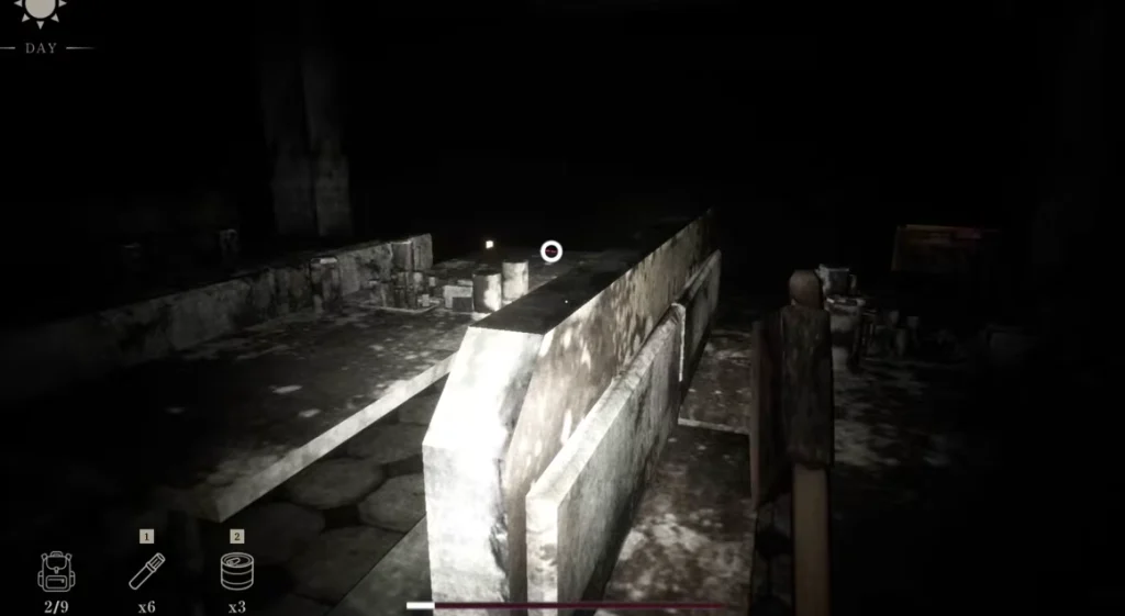 Buried building exploration in Snowed Under game