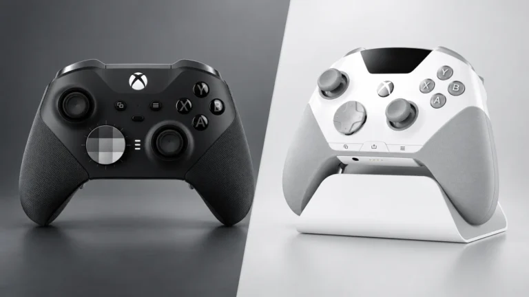 Comparison feature image of Xbox Elite Series 2 and SteelSeries Aeon Pro wireless controllers
