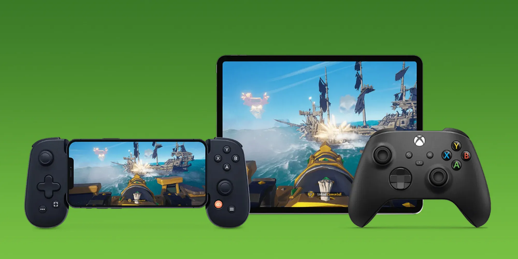 Xbox Cloud Gaming logo banner showcasing Xbox Game Pass titles streamable to mobile and web browsers