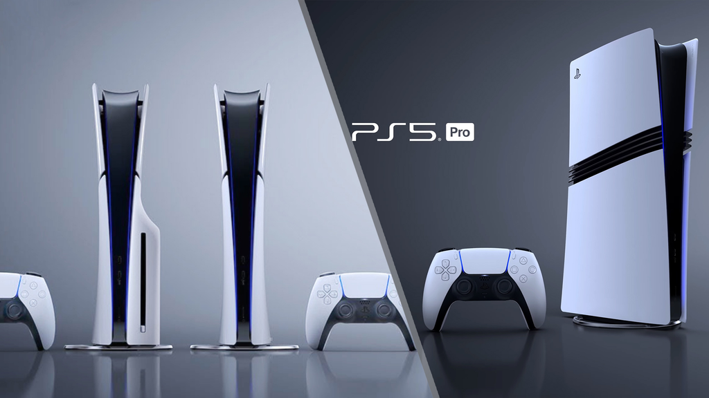 Close-up view of the PS5 Pro console highlighting its refined chassis and enhanced cooling vents.