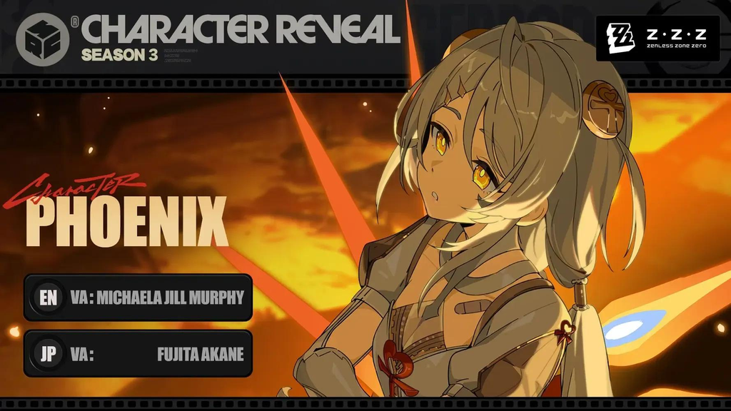 Phoenix Reffaella, an S-Rank Fire Anomaly Agent from the Krampus Compliance Authority in Zenless Zone Zero.