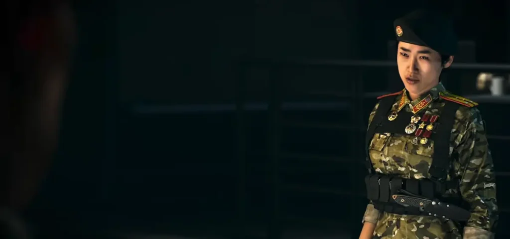 Military officer speaking during a Modern Warfare 4 Stranded campaign cutscene