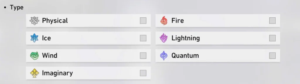 UI icons showing enemy Weakness types and Toughness bars in Honkai: Star Rail.